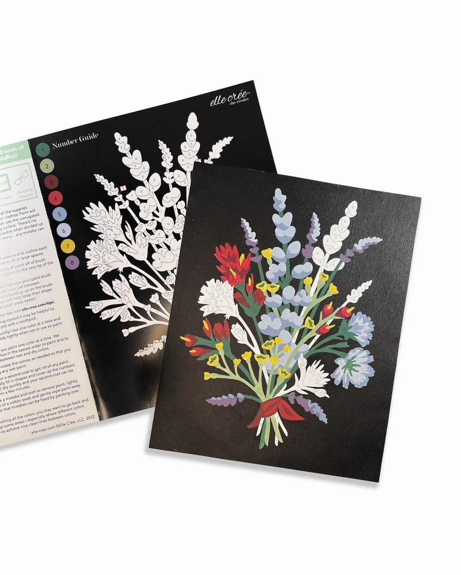 Oregon Wildflower Bouquet Paint-By-Number Kit