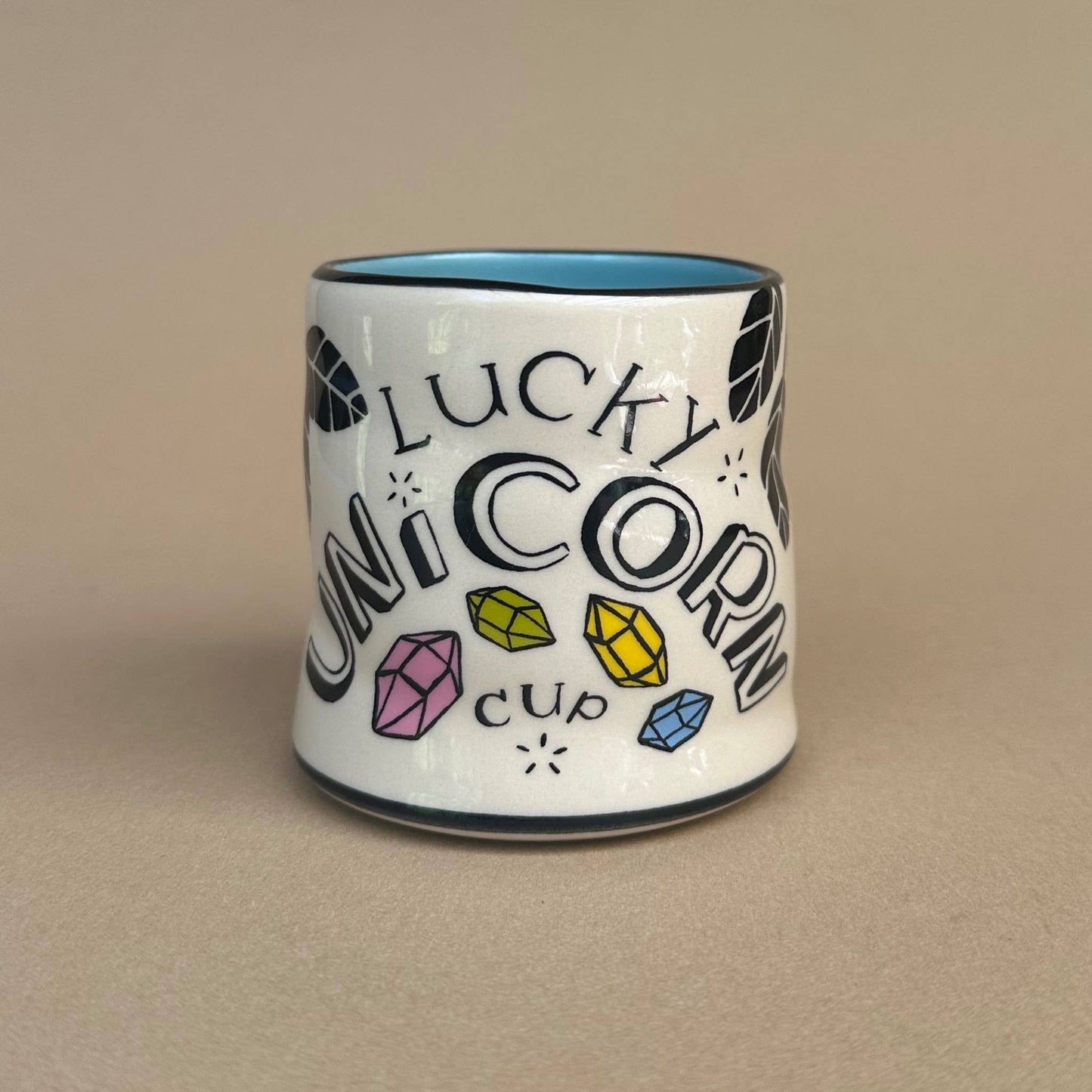 Lucky Unicorn Cup - Medium Ceramic Mug