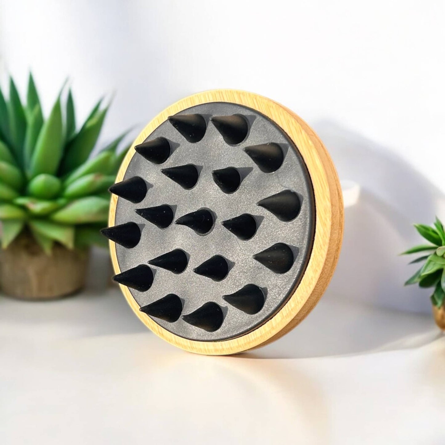 Bamboo and Silicone Scalp and Body Massager | Bestseller