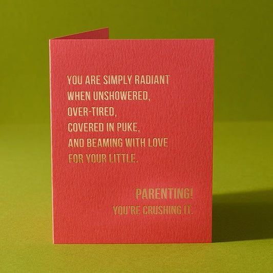 Parenting Is Freaking Hard Greeting Card