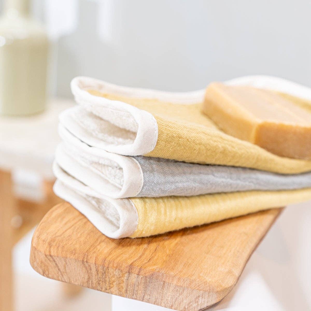 3 Pack Organic Cotton Washcloth Jasmin