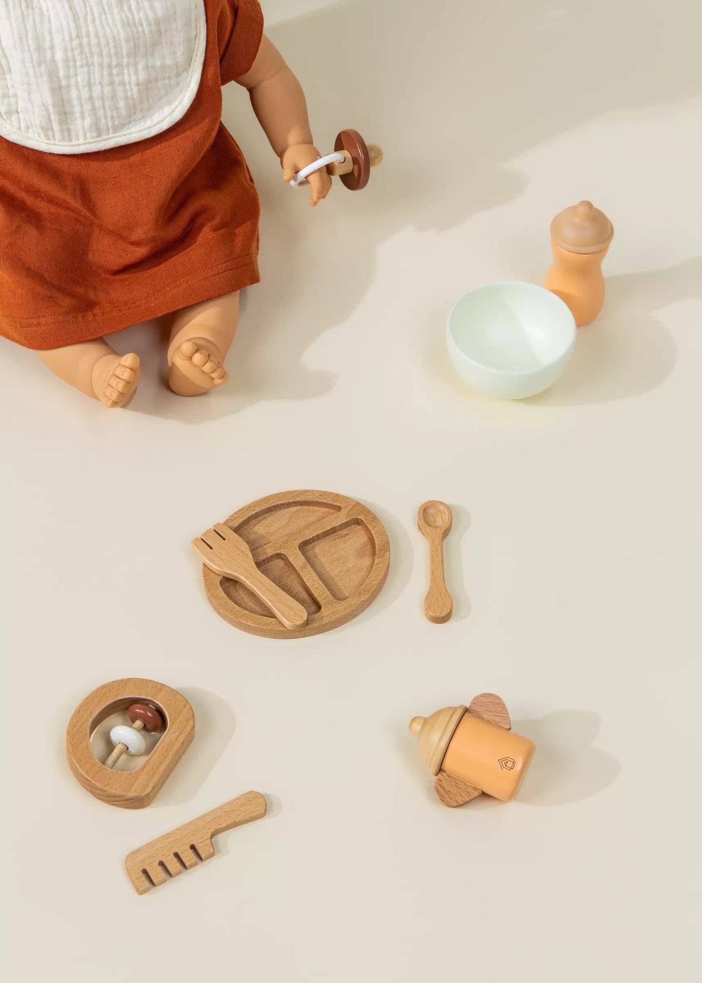 Doll Accessories Wooden Playset