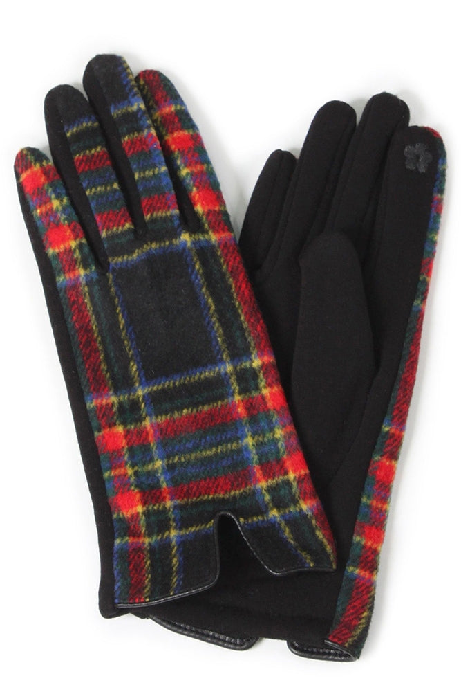 Plaid Pattern Gloves