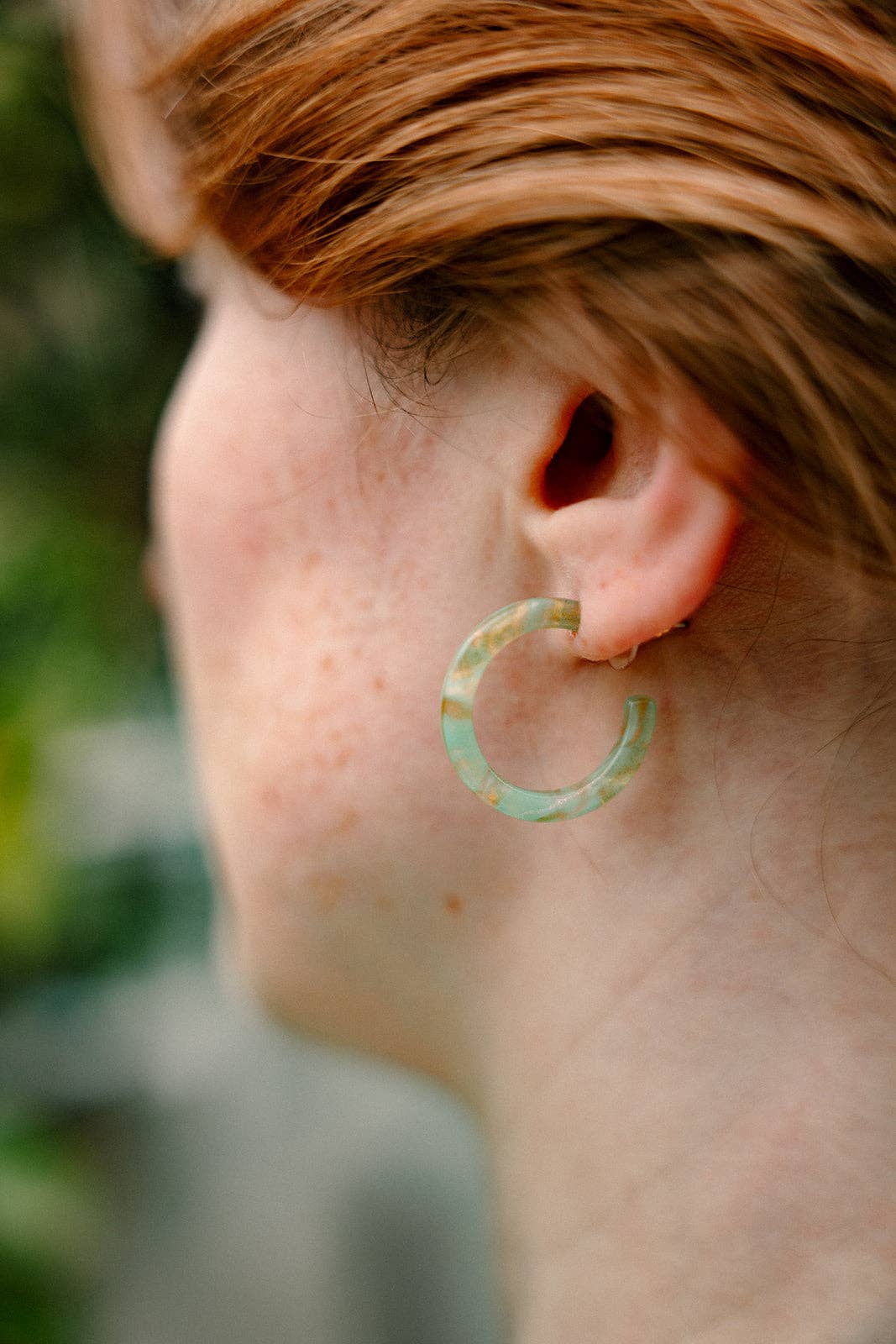 Cam Mini Hoops - Champagne Mint