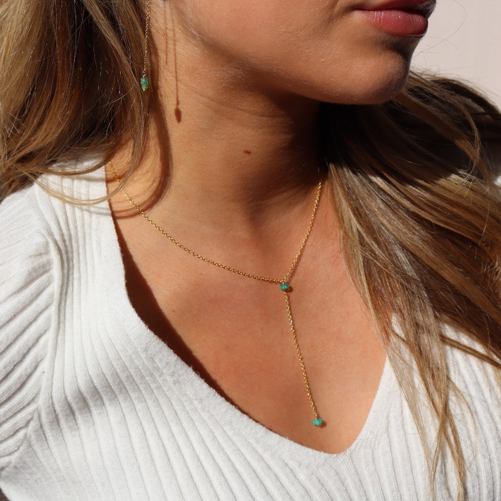 Green Opal Lariat