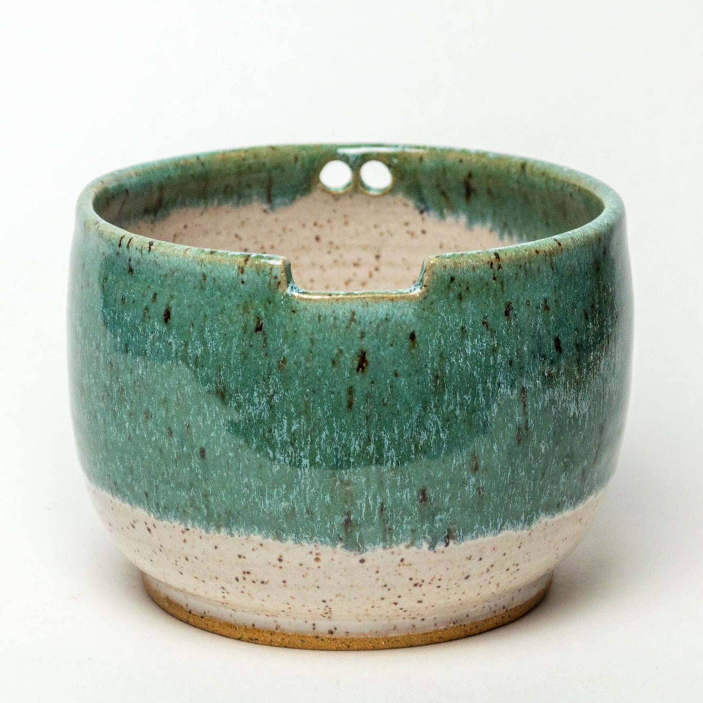 Rice/Noodle Bowl - Handmade Stoneware Clay - Turquoise