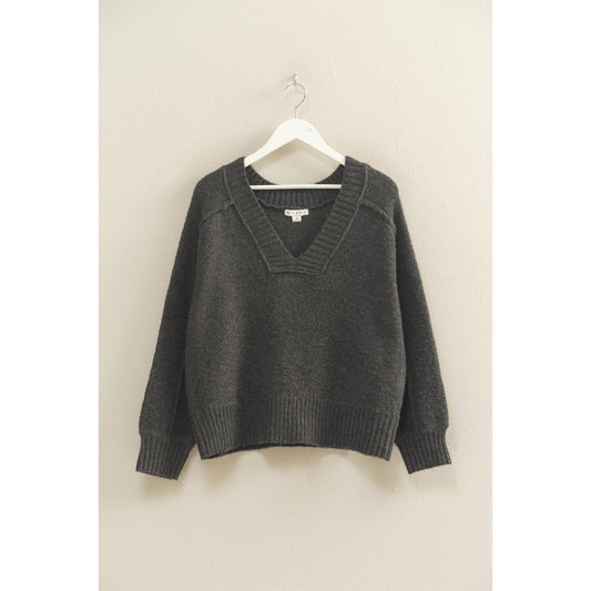 V Neck Pullover Sweater