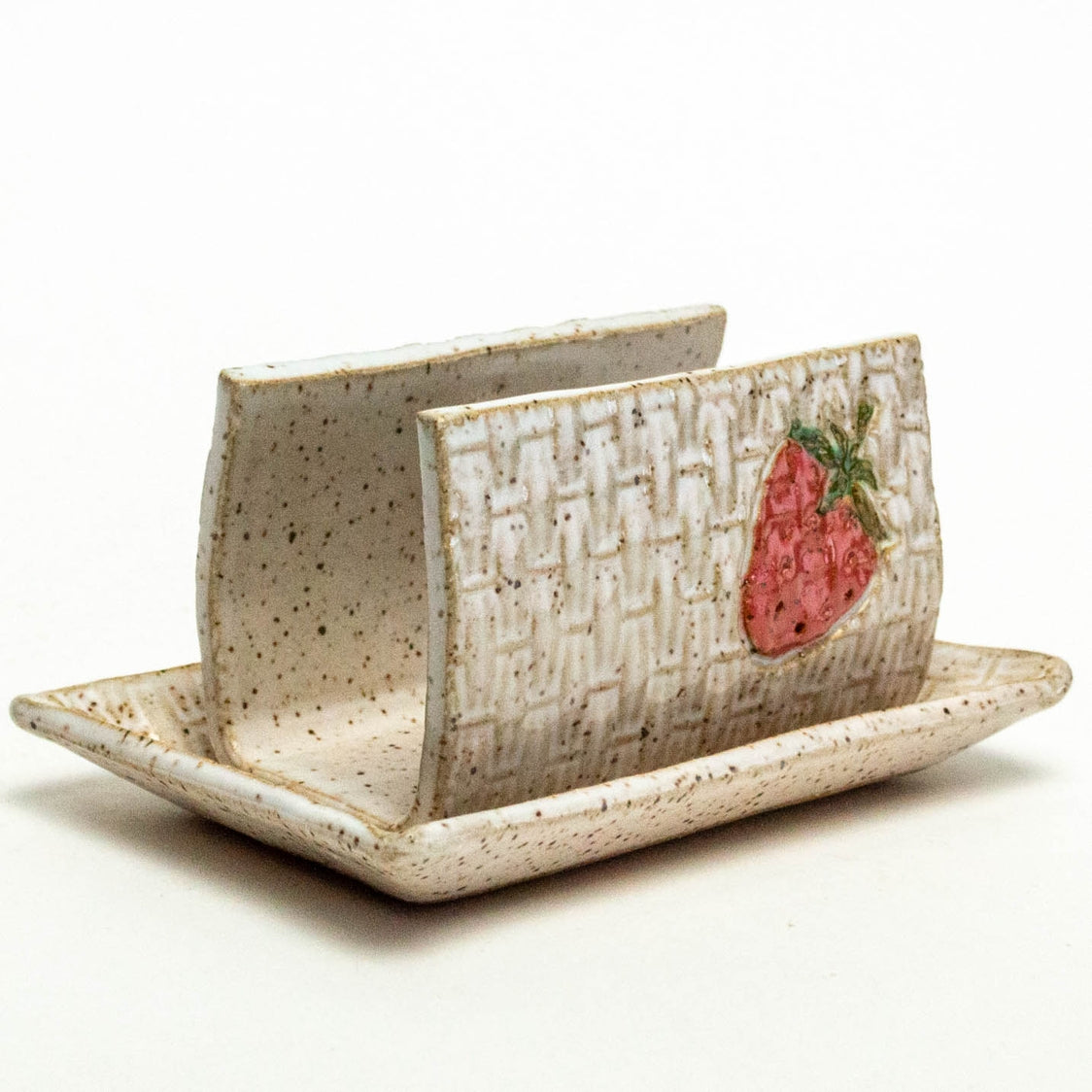 Strawberry Pattern Ceramic Sponge Holder