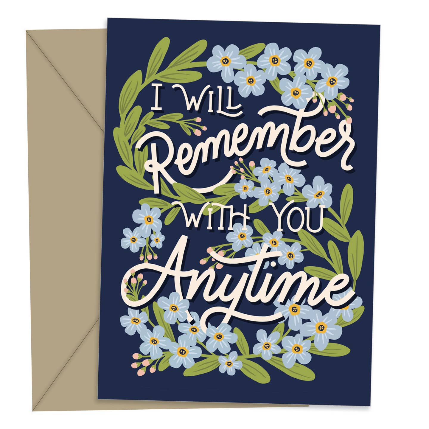 I'll Remember With You Anytime Sympathy Card