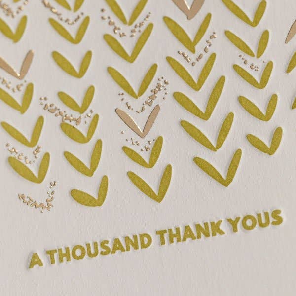 A Thousand Thank Yous Greeting Card