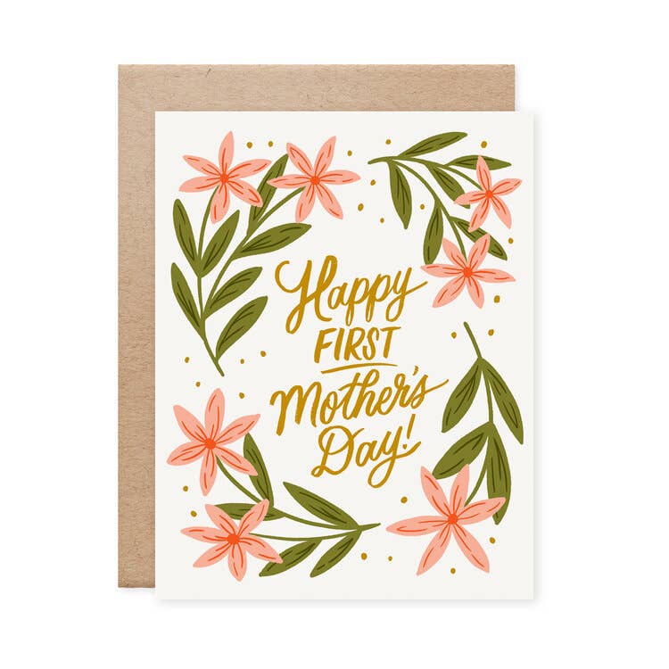Happy First Mother's Day Floral Card