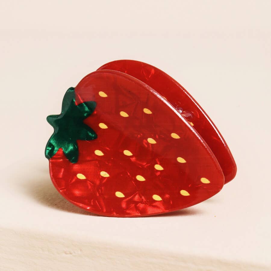 Large Strawberry Hair Clip