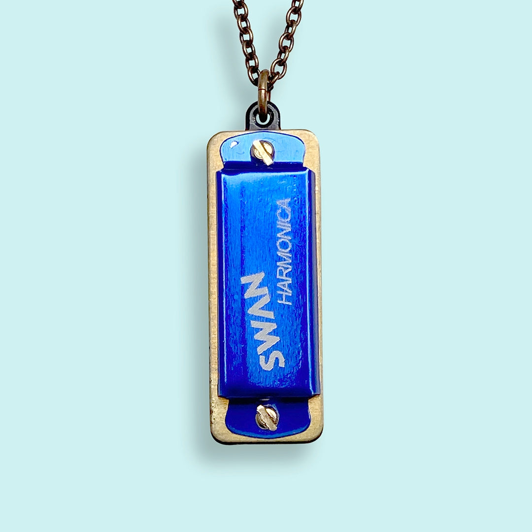 Colored Harmonica Necklace