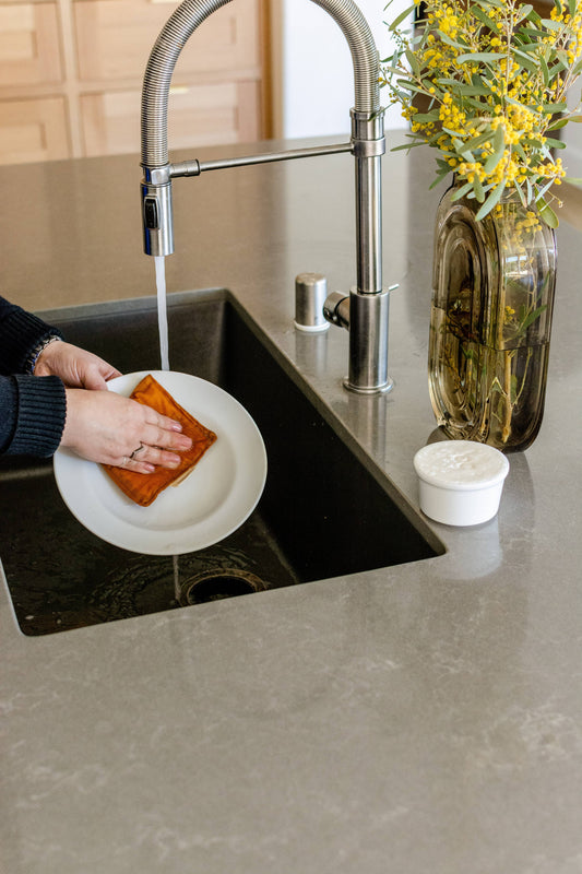 Linen Reusable Kitchen Sponge Eco