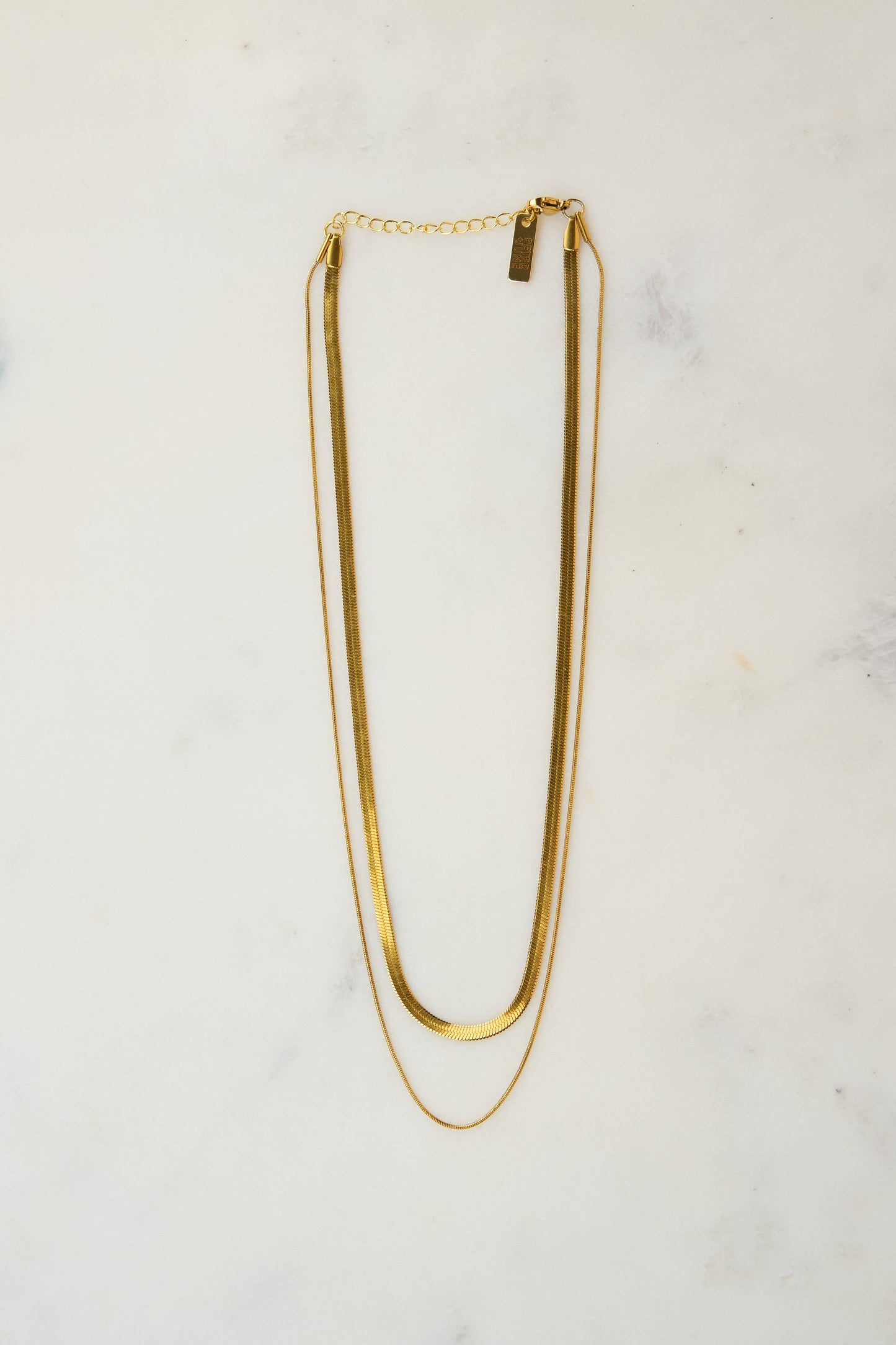 Layered Zoe Necklace - 18K Gold Plated
