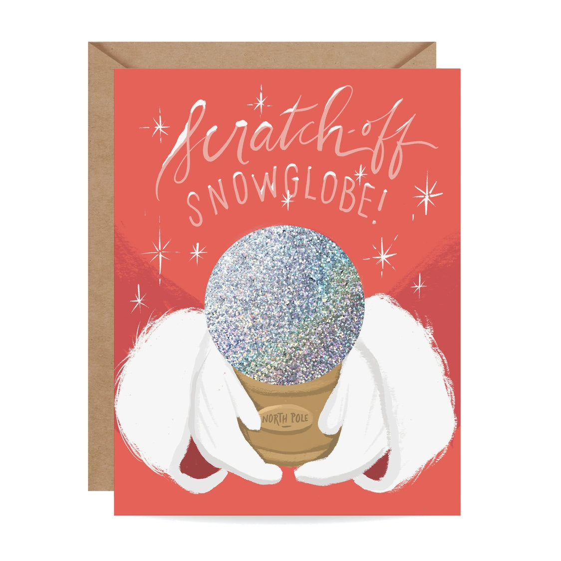 Scratch-Off Card - Snow Globe North Pole