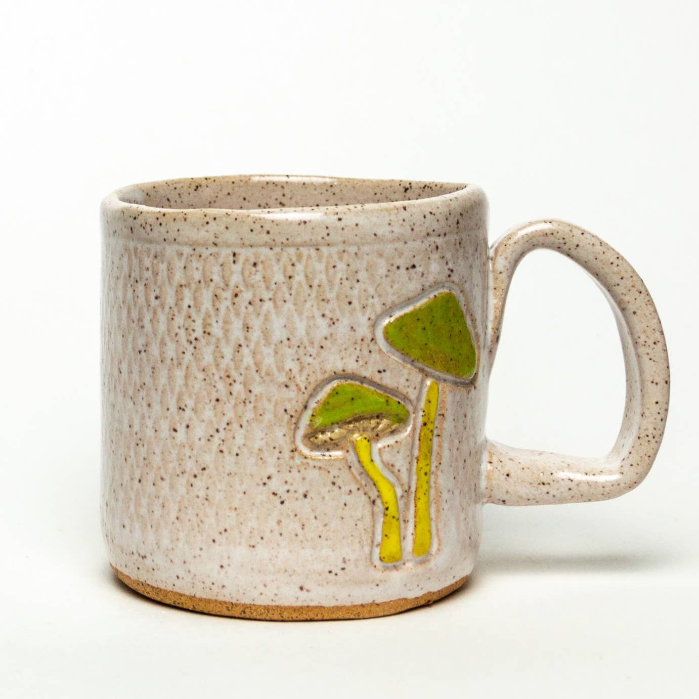 Parrot Mushroom Design Handmade Ceramic 10oz Mug