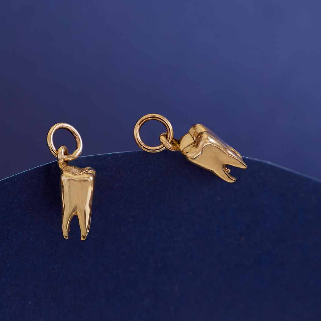 Realistic Tooth Charm 15x8mm