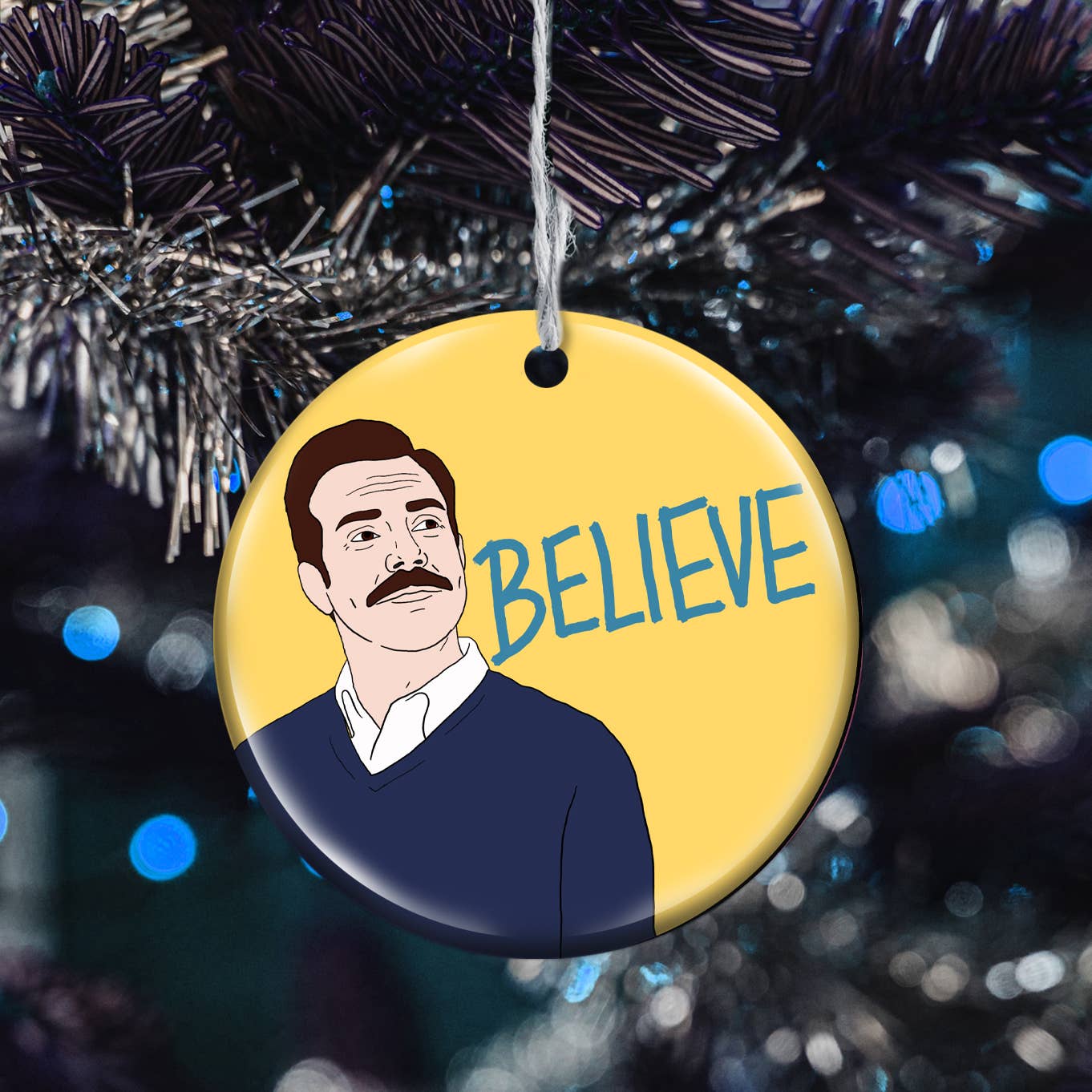 Ted Lasso Believe Holiday Ornament