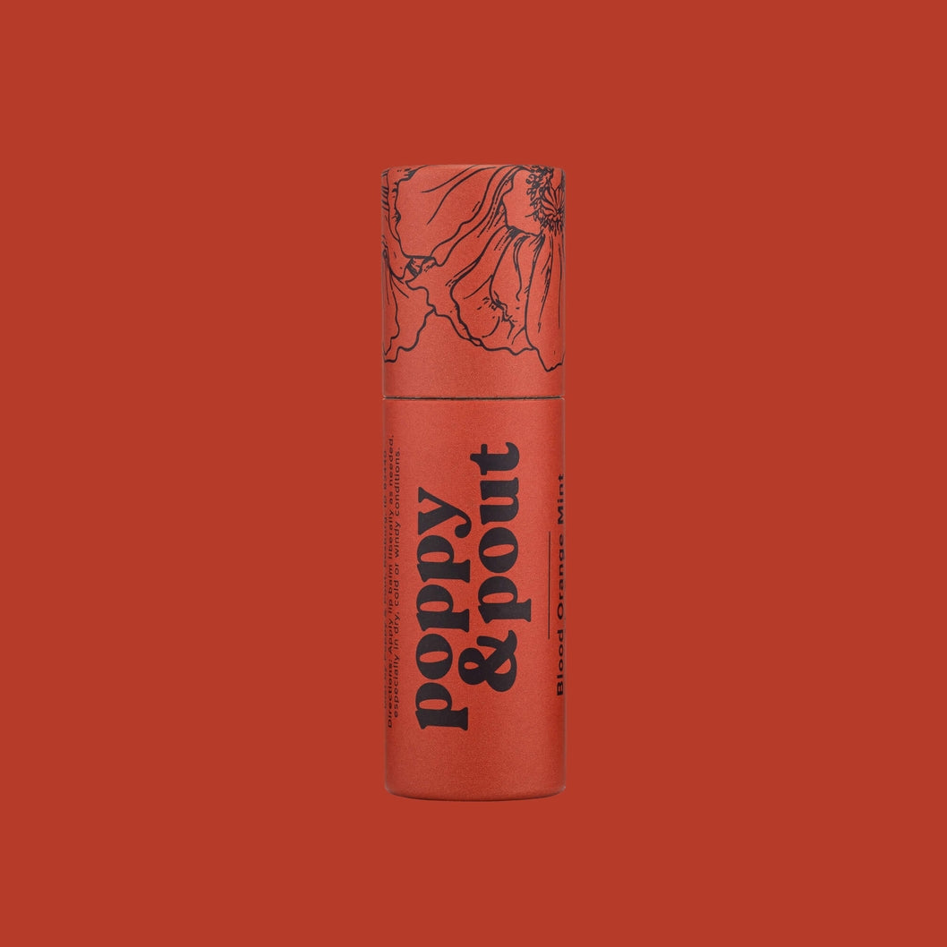 Blood Orange Mint Poppy & Pout Lip Balm