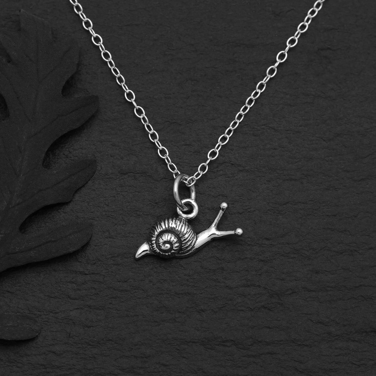 Sterling Silver Snail Necklace