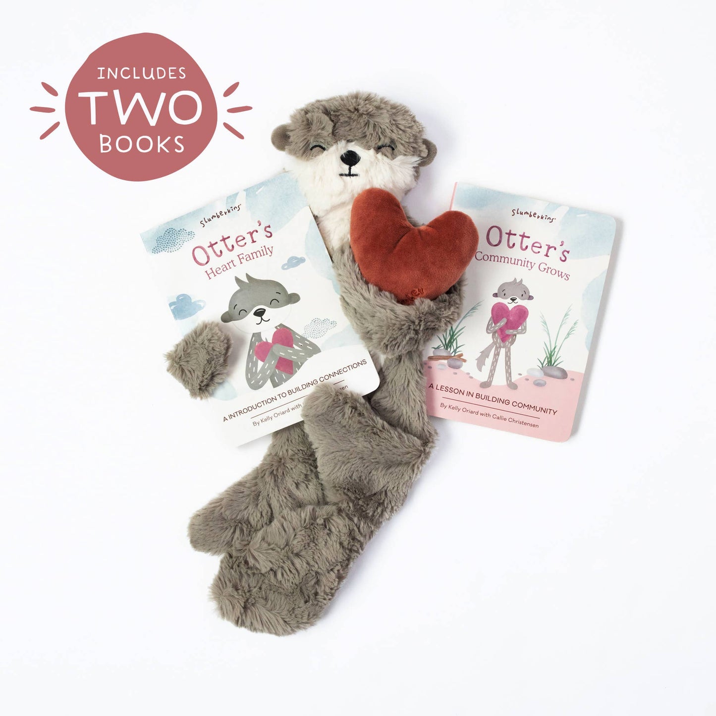 Otter's Building Connections Plush Snuggler Set +  2 books!