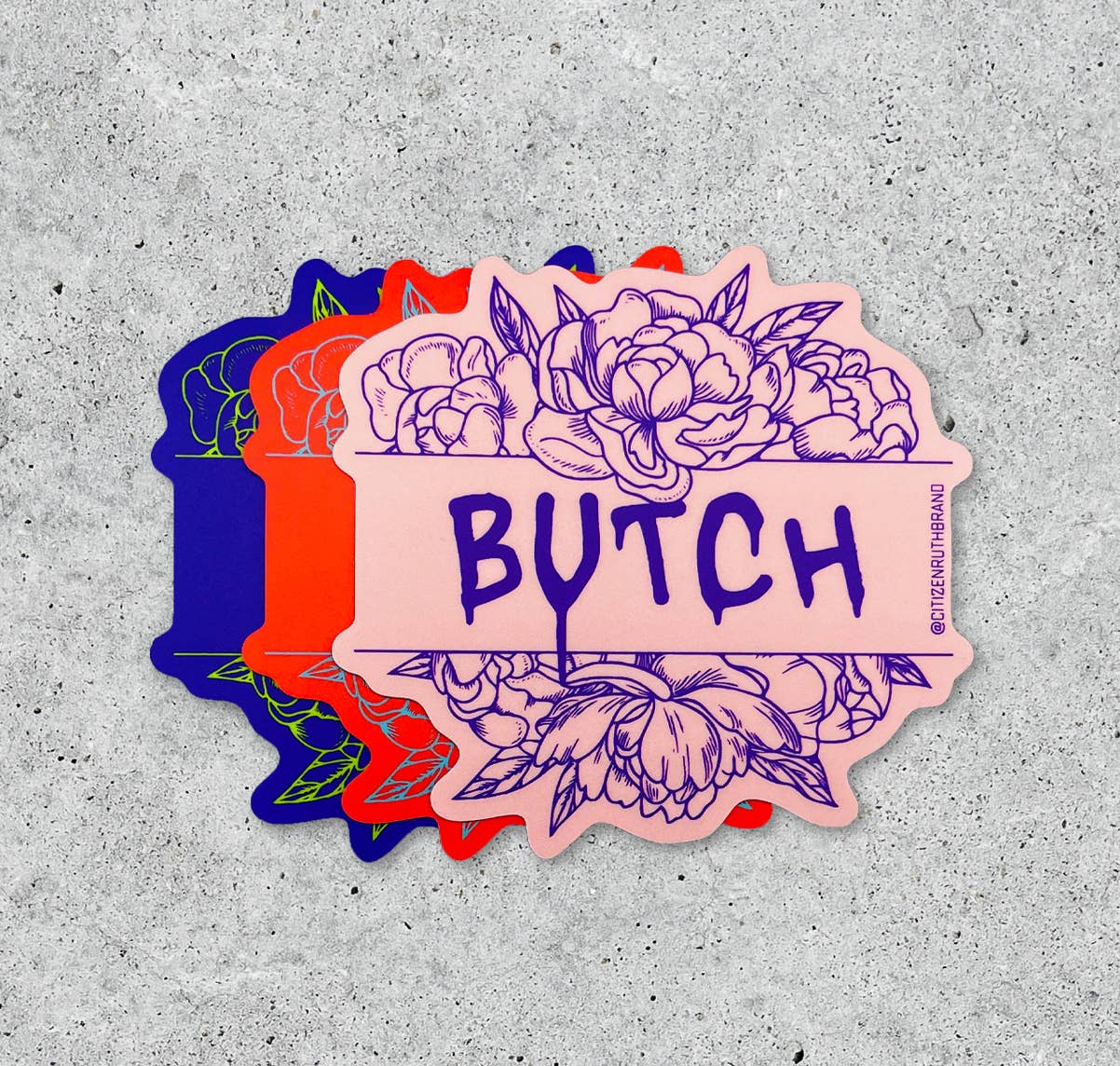 Butch vinyl sticker
