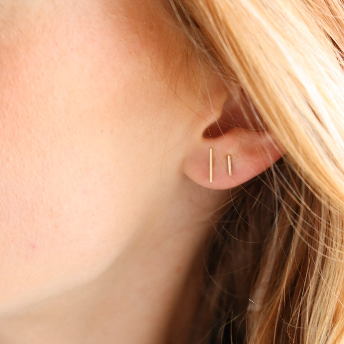 Bar Studs by Token Jewelry