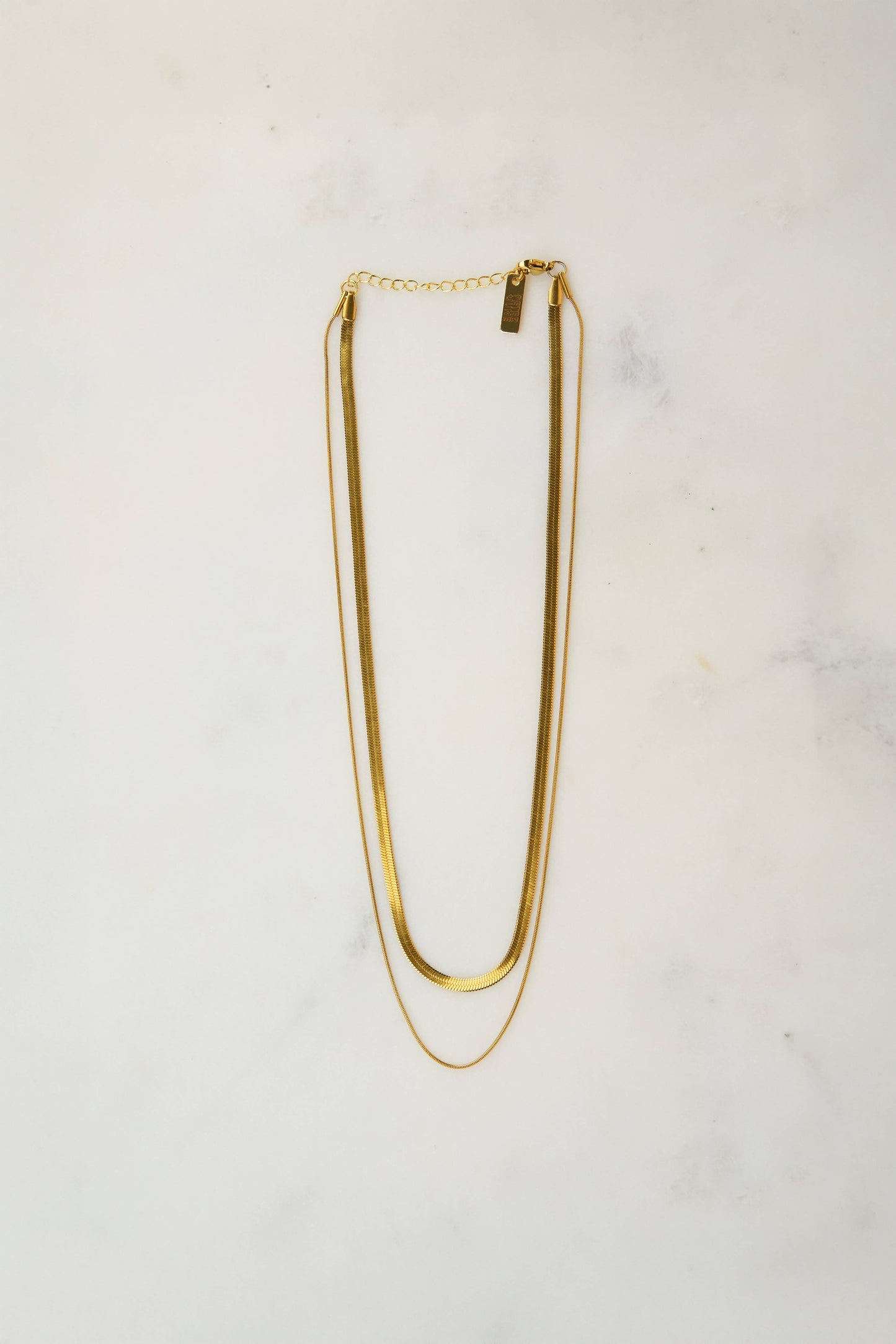 Layered Zoe Necklace - 18K Gold Plated