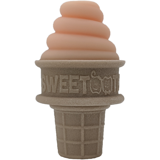 Ice Cream Teether Adorable Orange