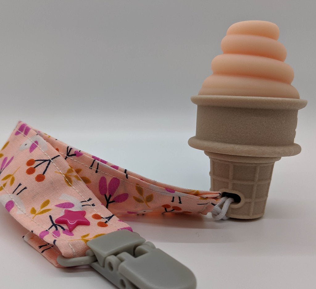 Ice Cream Teether Adorable Orange