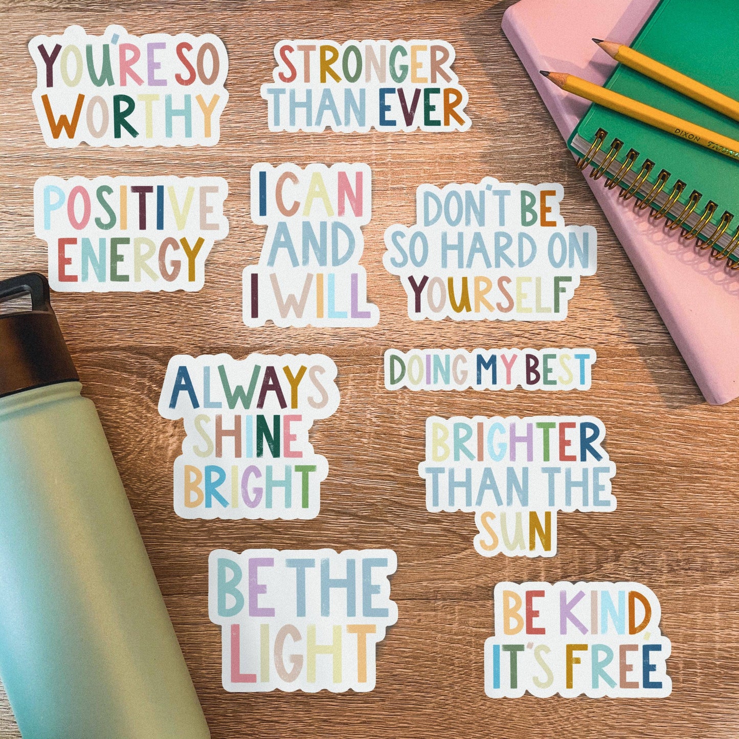 You're So Worthy Positivity Lettering Sticker