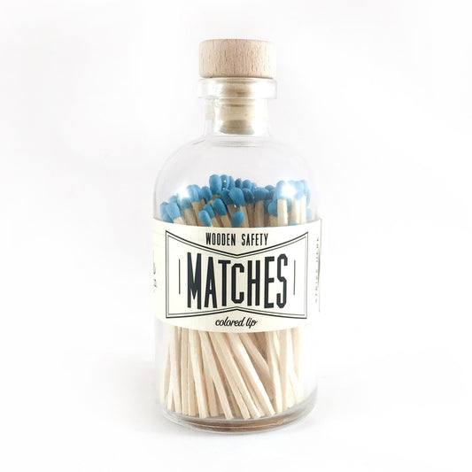 Aqua Vintage Apothecary Matches