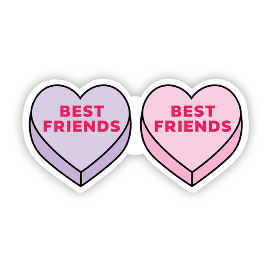 Best Friends Double Heart Sticker