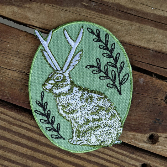 Jackalope Iron-On Patch