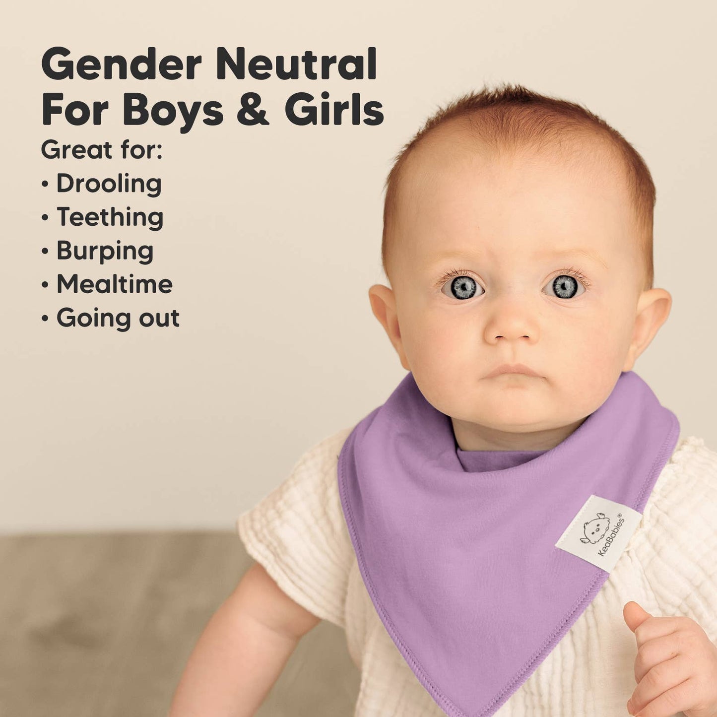 8-pack Baby Bandana Bibs