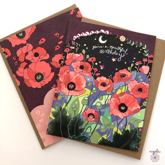 Poppies Have A Beautiful Birthday Card