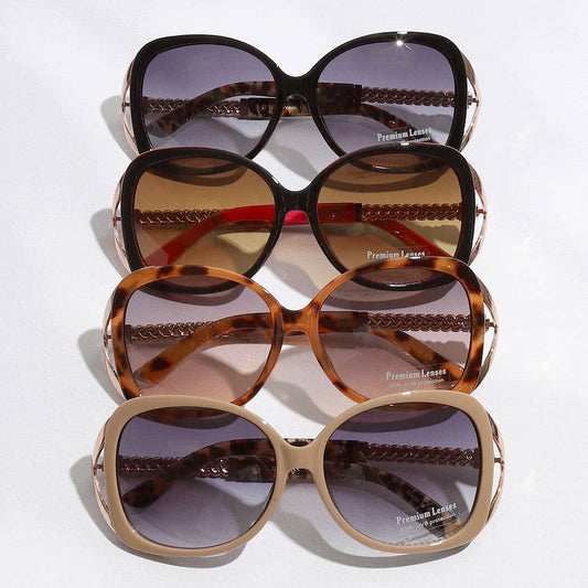 Round Shape Assorted Color Frame Sunglasses