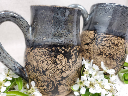 Flower Garden in Snow Storm -Mug