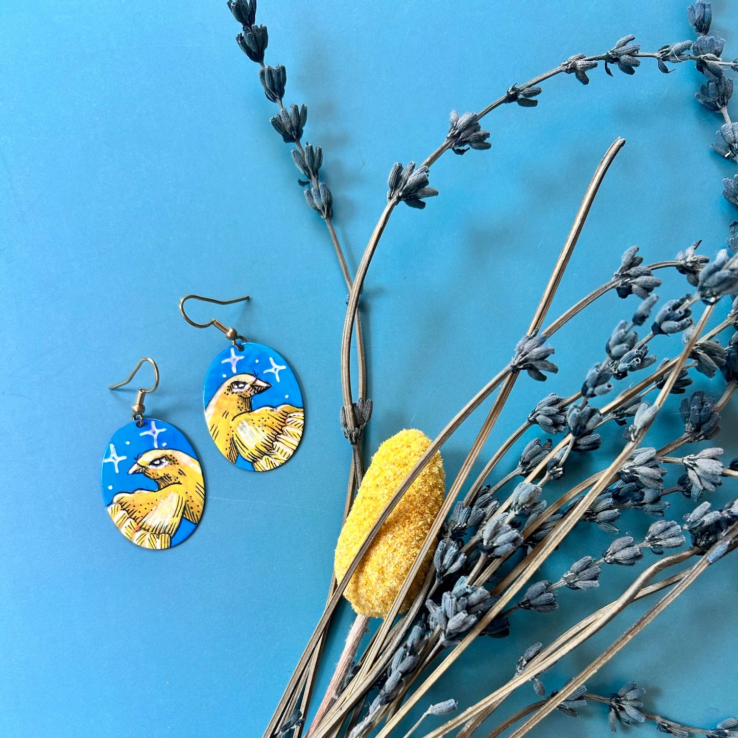 One-of-a-Kind Earrings: Finch