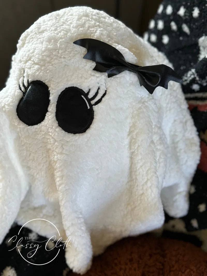 Halloween Sherpa Pillow - Ghost ETA AUG 26