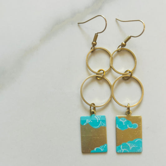 Float Hand-Painted Earrings