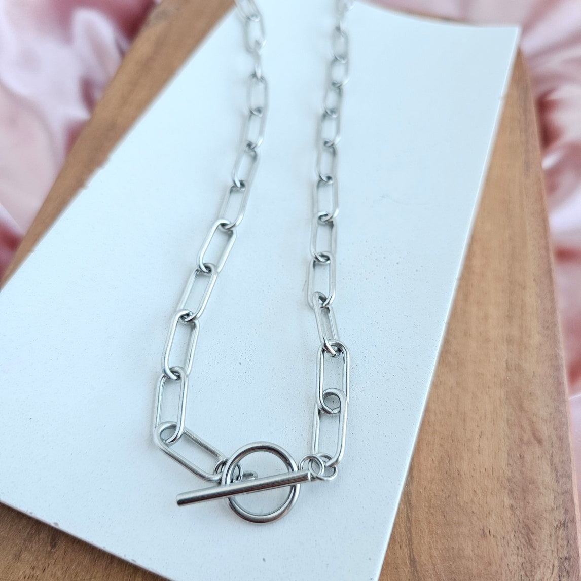 Luxe Silver Chunky Paper Clip Chain