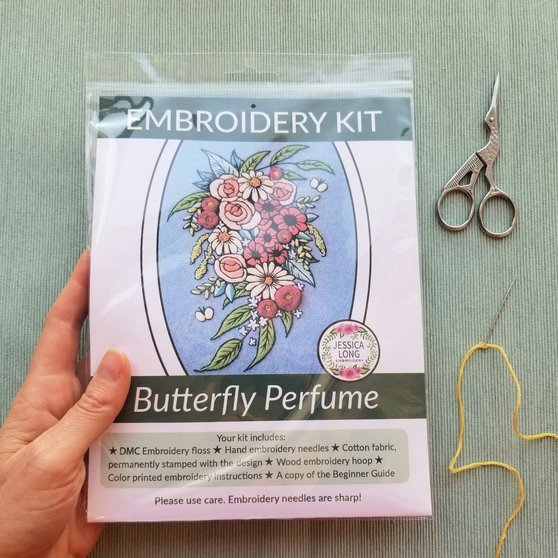 "Butterfly Perfume" Hand Embroidery Kit