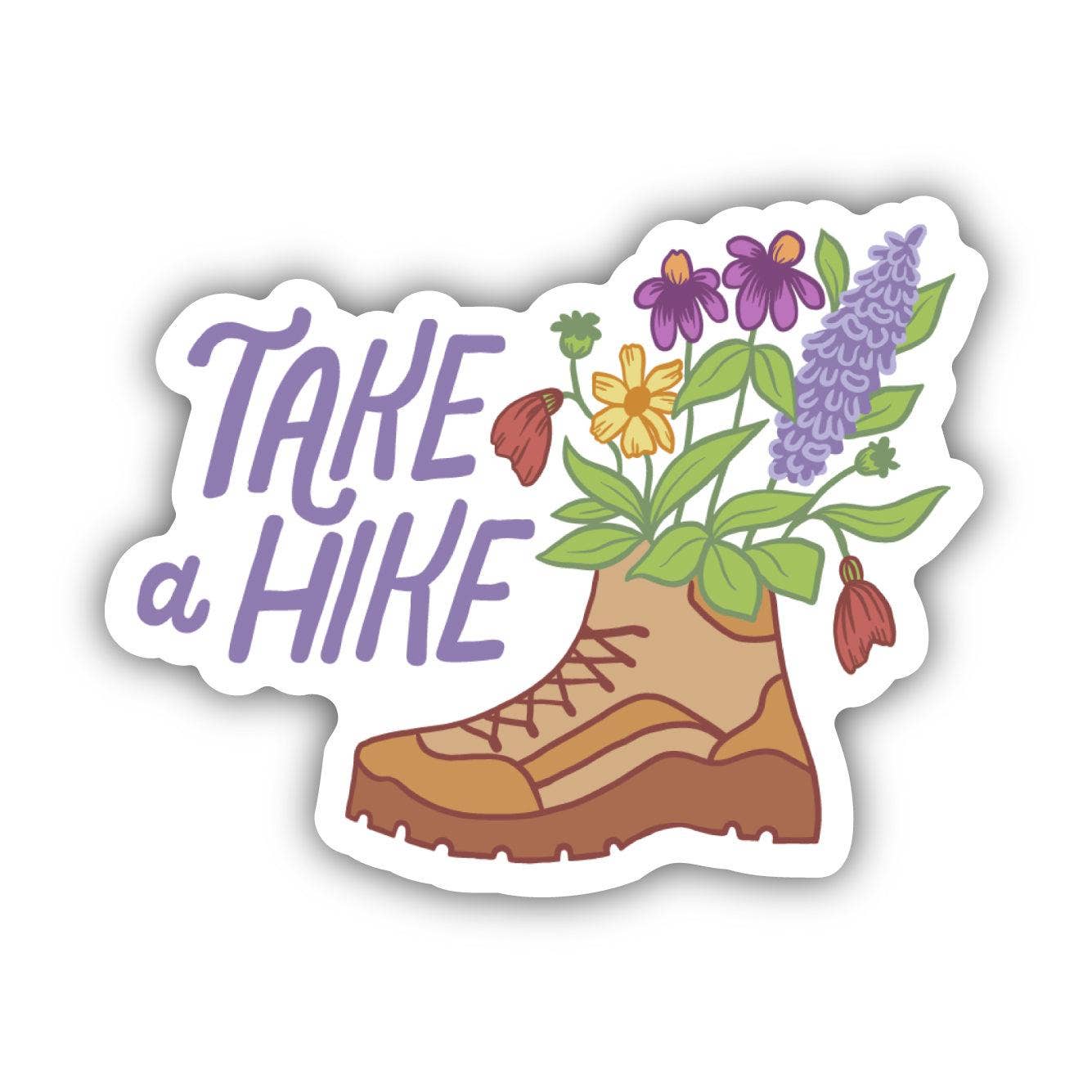 Take A Hike Boot Sticker