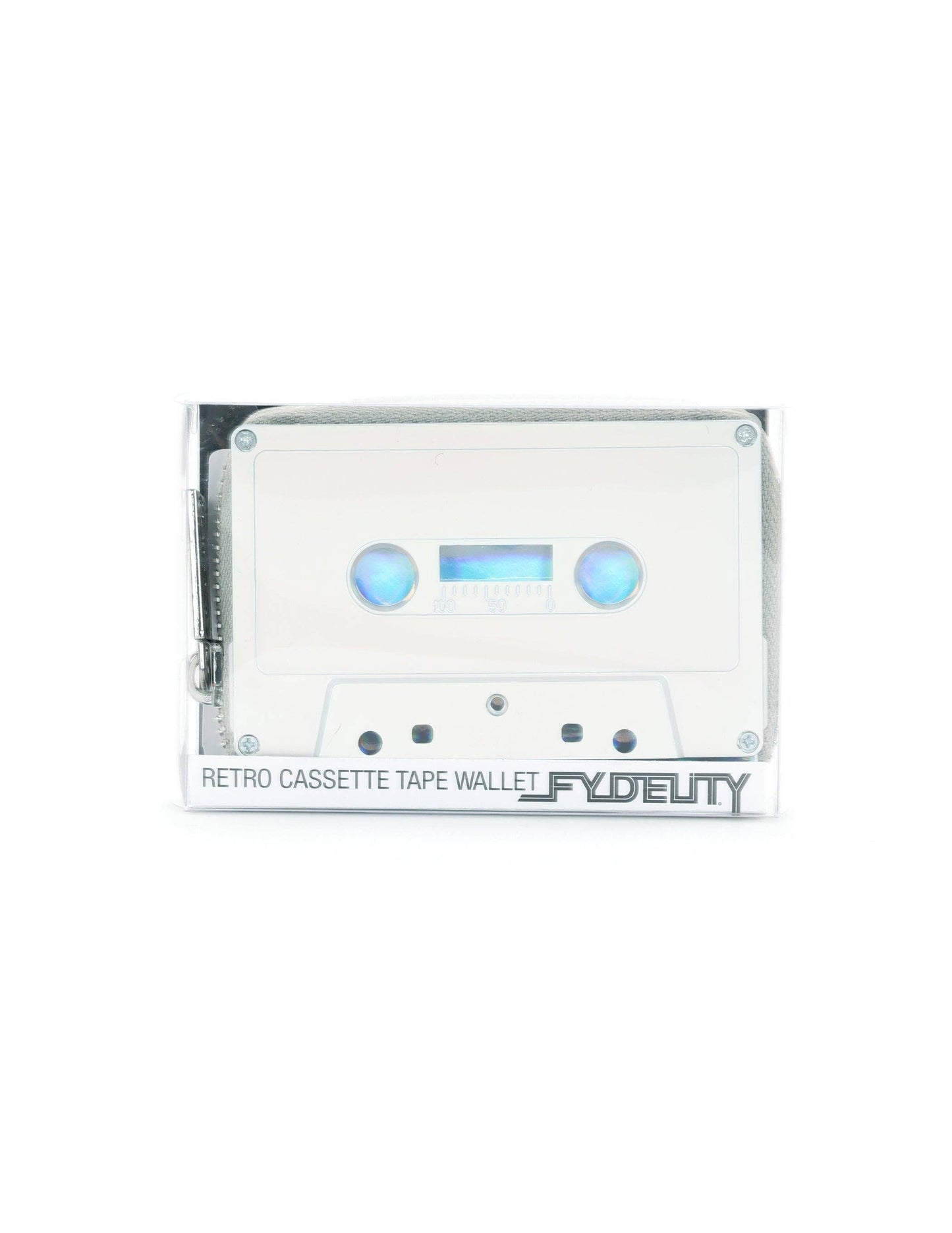 Electro SIlver 80's Retro Cassette Tape Wallet