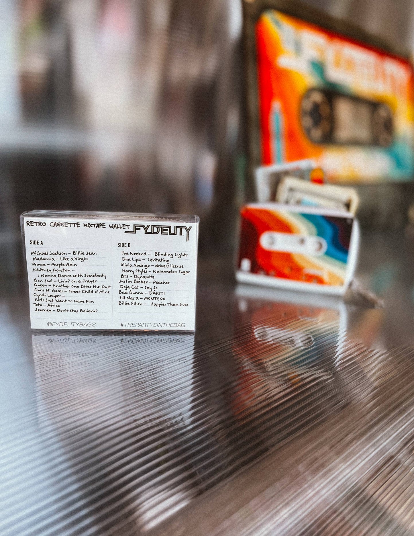 Groovy 80's Retro Cassette Tape Wallet