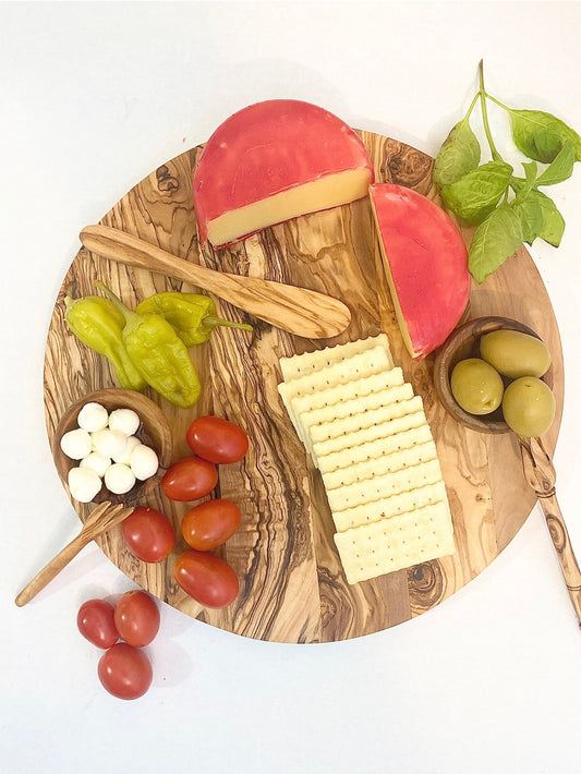 Olive Wood Round Board