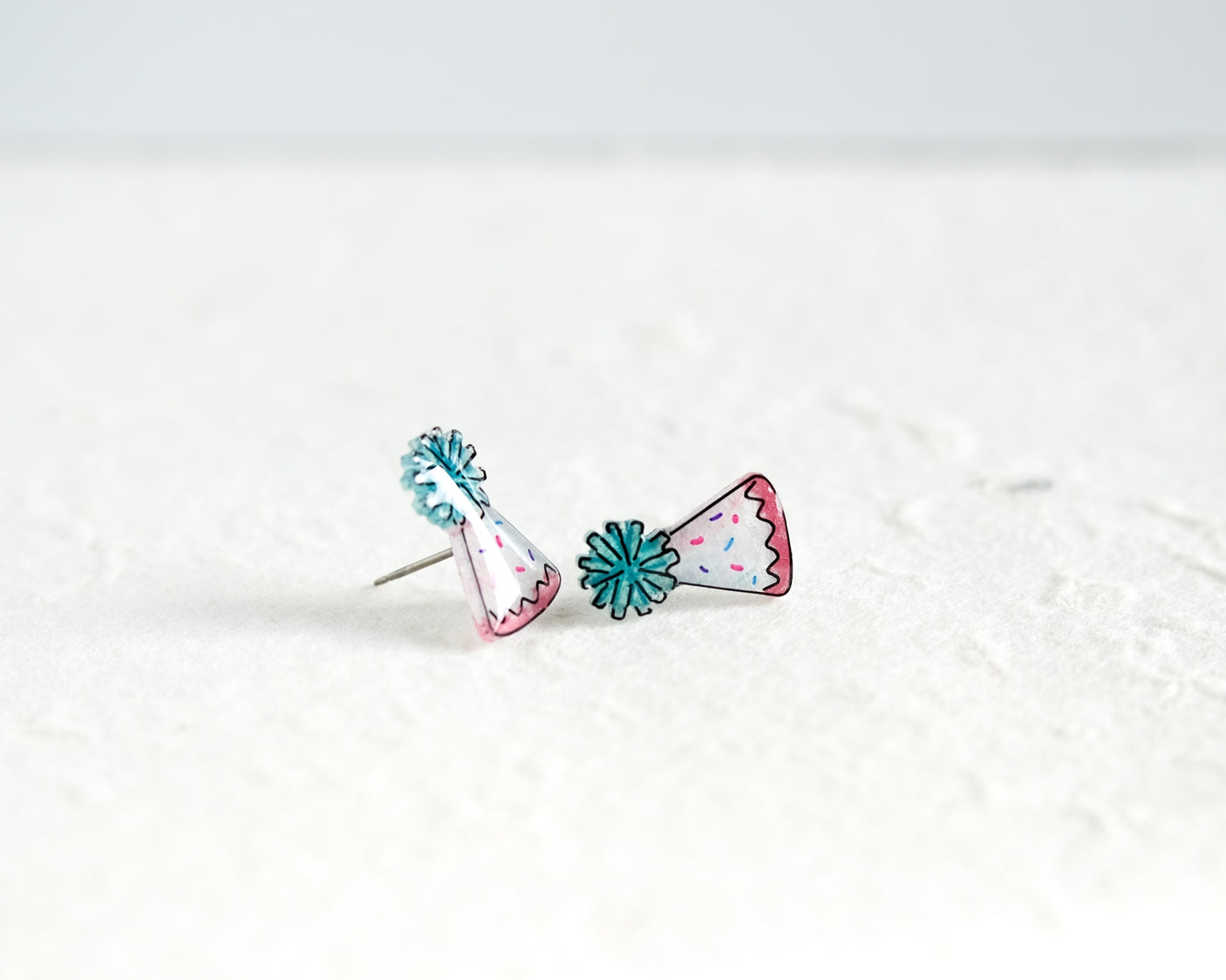 Birthday Party Hat Joyful Stud Earrings