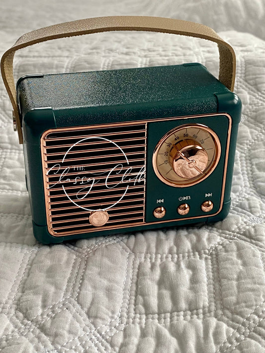 Retro Radio Wireless Speaker - Green
